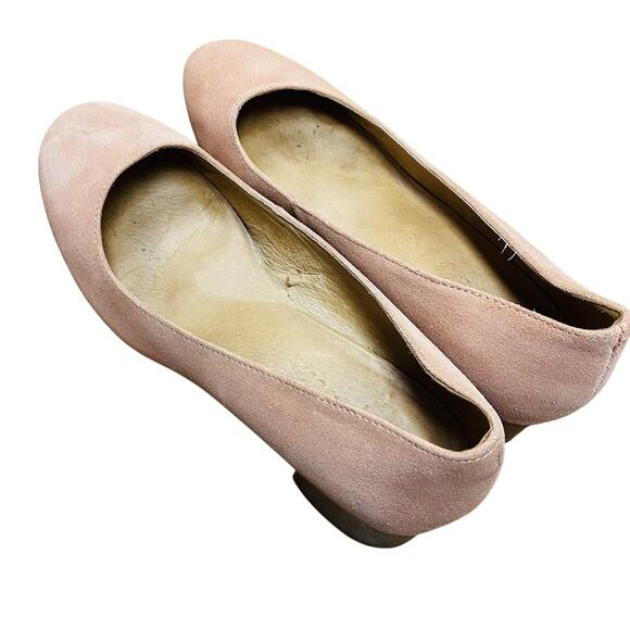 Madewell Ella Suede Pump in Blush DustyClay Size 7.5 Casual Office Classic GUC - Picture 4 of 7